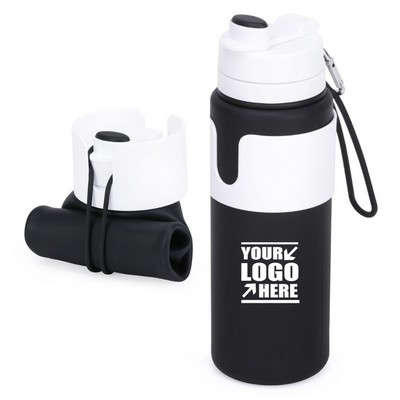 Foldable portable sports bottle